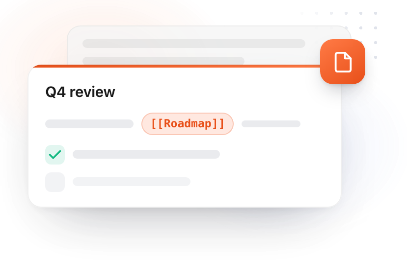 A note with a wikilink and a task list