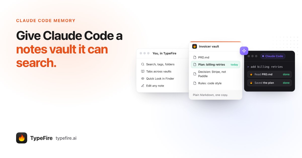 Claude Code Memory: Give It a Notes Vault It Can Search